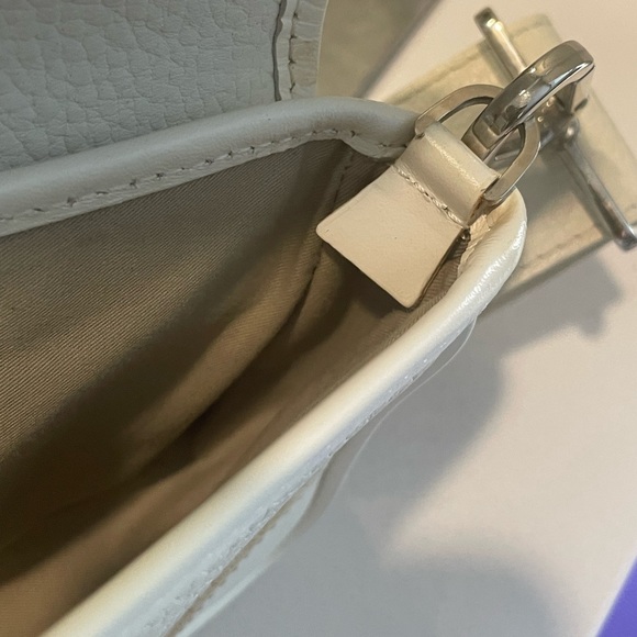 Burberry Classic Clutch Wristlet Bag in White main image 12